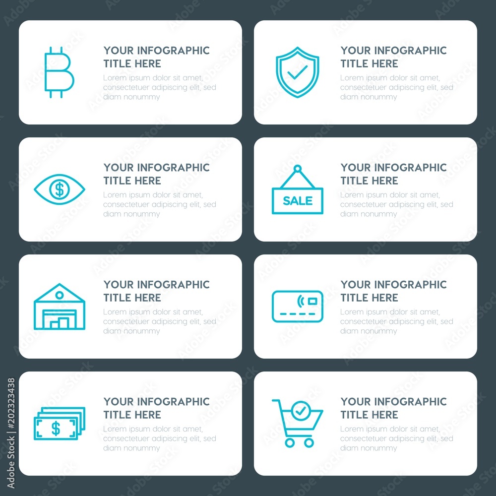 Flat money, shopping infographic timeline template for presentations, advertising, annual reports Flat money, shopping infographic timeline template for presentations, advertising, annual reports