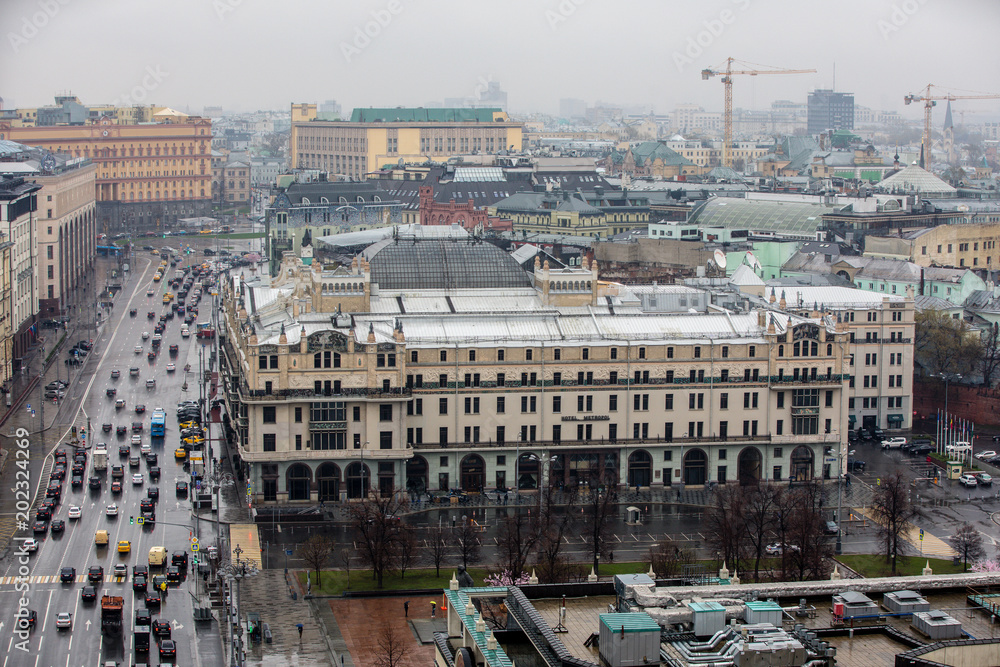 Panorama from the roof of the Russian Parliament