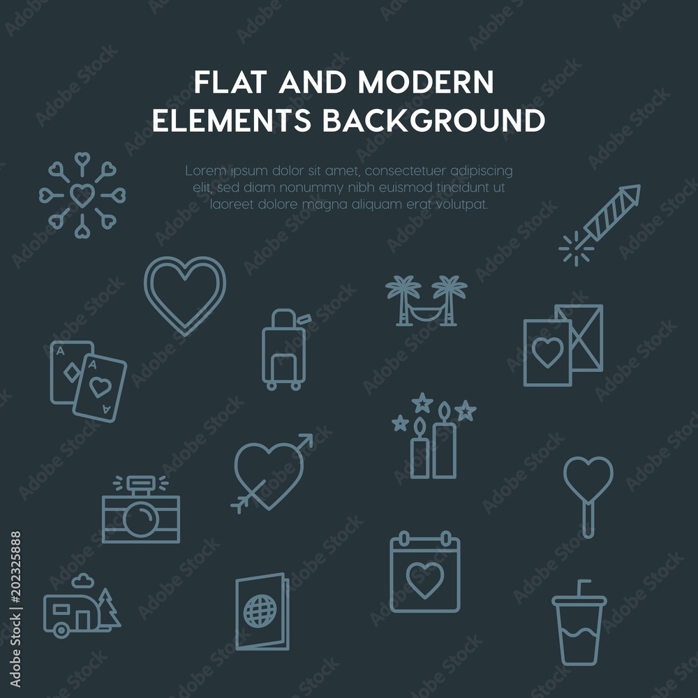 travel, valentine outline vector icons and elements background concept on dark background.Multipurpose use on websites, presentations, brochures and more travel, valentine outline vector icons and elements background concept on dark background.Multipurpose use on websites, presentations, brochures and more