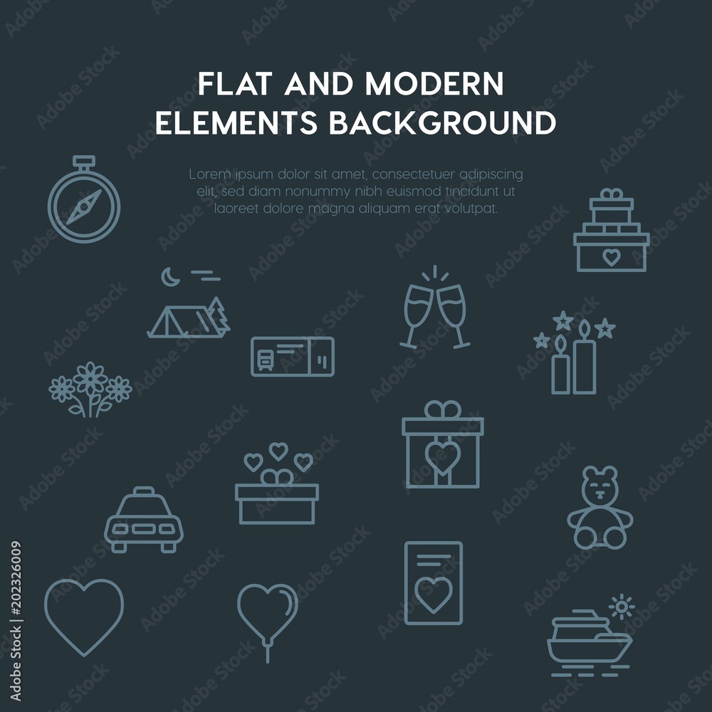 travel, valentine outline vector icons and elements background concept on dark background.Multipurpose use on websites, presentations, brochures and more travel, valentine outline vector icons and elements background concept on dark background.Multipurpose use on websites, presentations, brochures and more