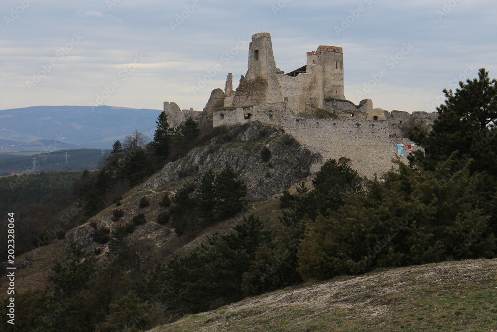 Castle of Countess Elisabeth Báthory, Čachtice, Slovakia 