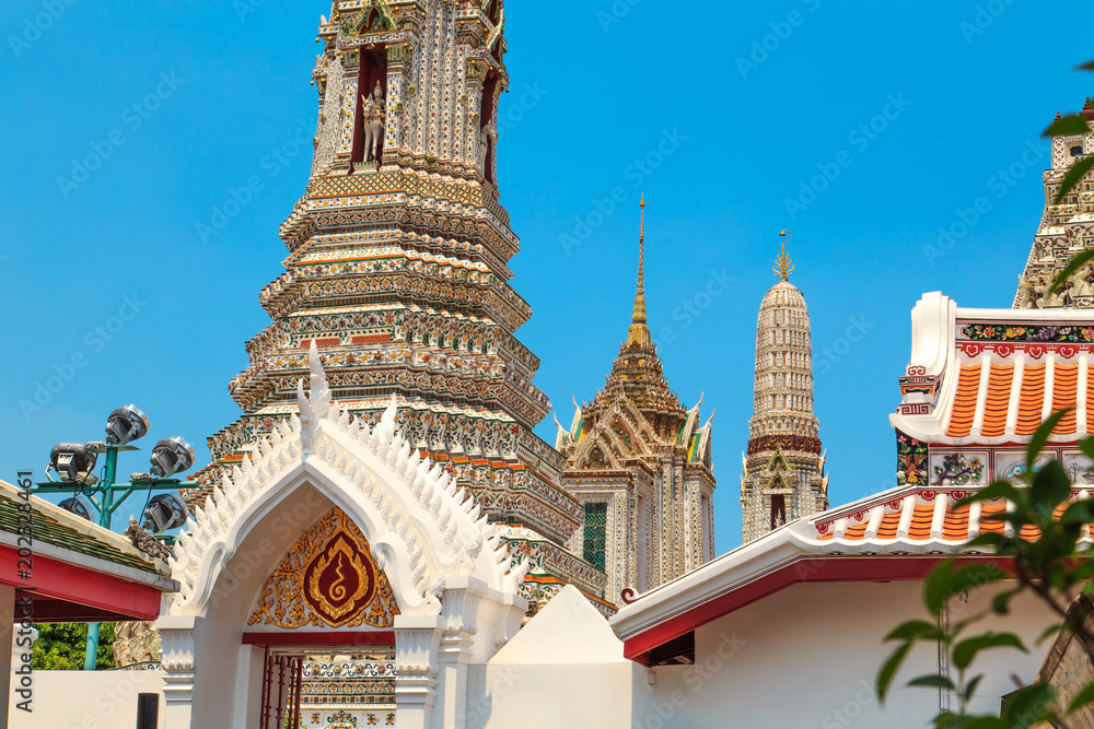 Temple of the Morning dawn, Bangkok, Thailand.