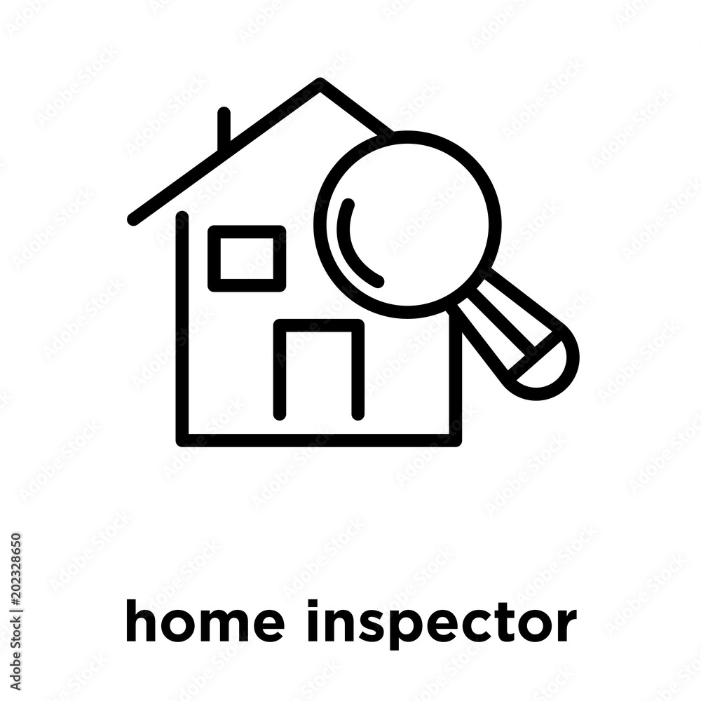 home inspector icon isolated on white background home inspector icon isolated on white background
