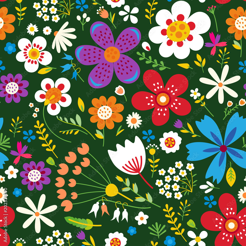 Amazing floral vector seamless pattern Amazing floral vector seamless pattern