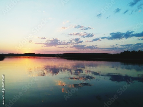 Sunset at the lake