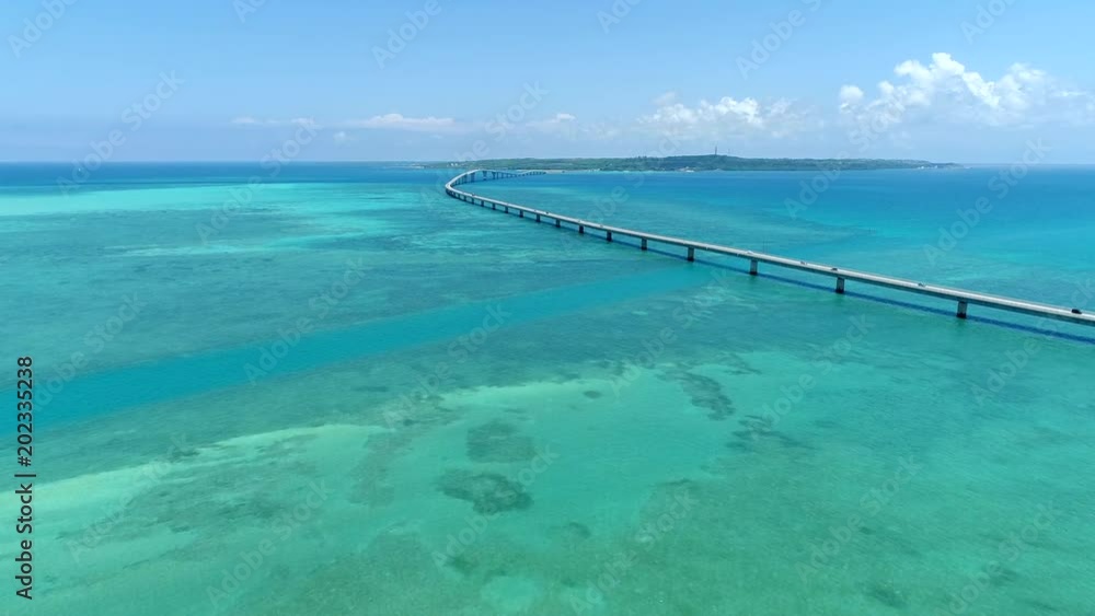 沖縄　伊良部大橋　ドローン撮影