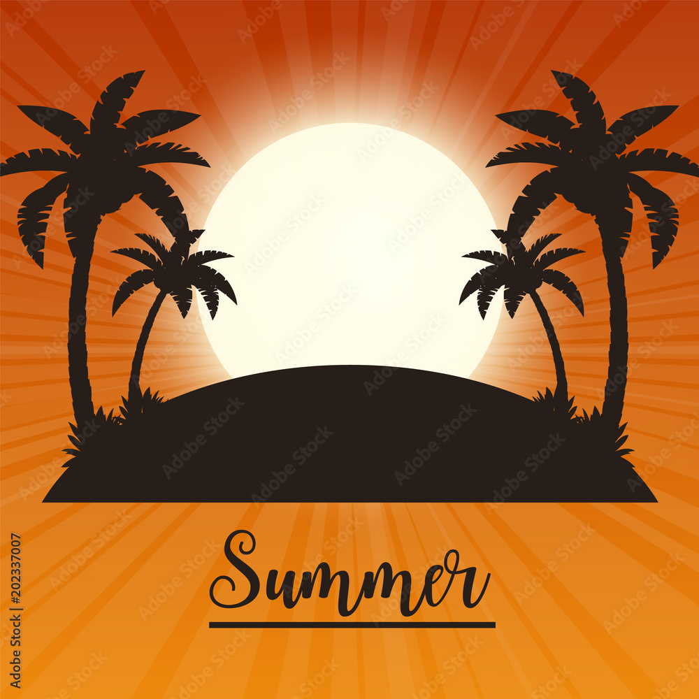 Summer tropical backgrounds