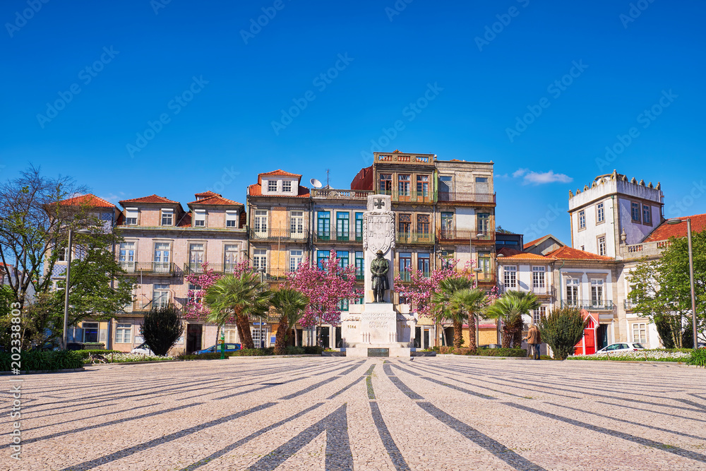 Old center of Porto city in spring time