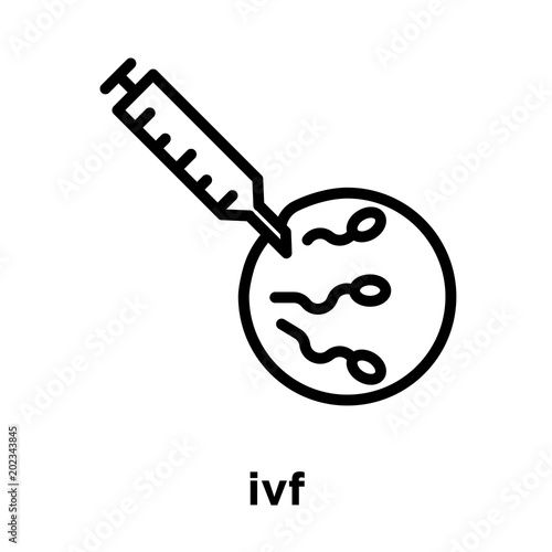 ivf icon isolated on white background