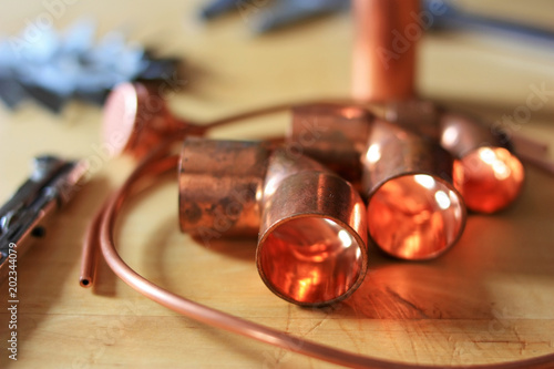 Copper tubes for soldering