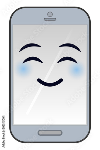 Smartphone Emoji glücklich