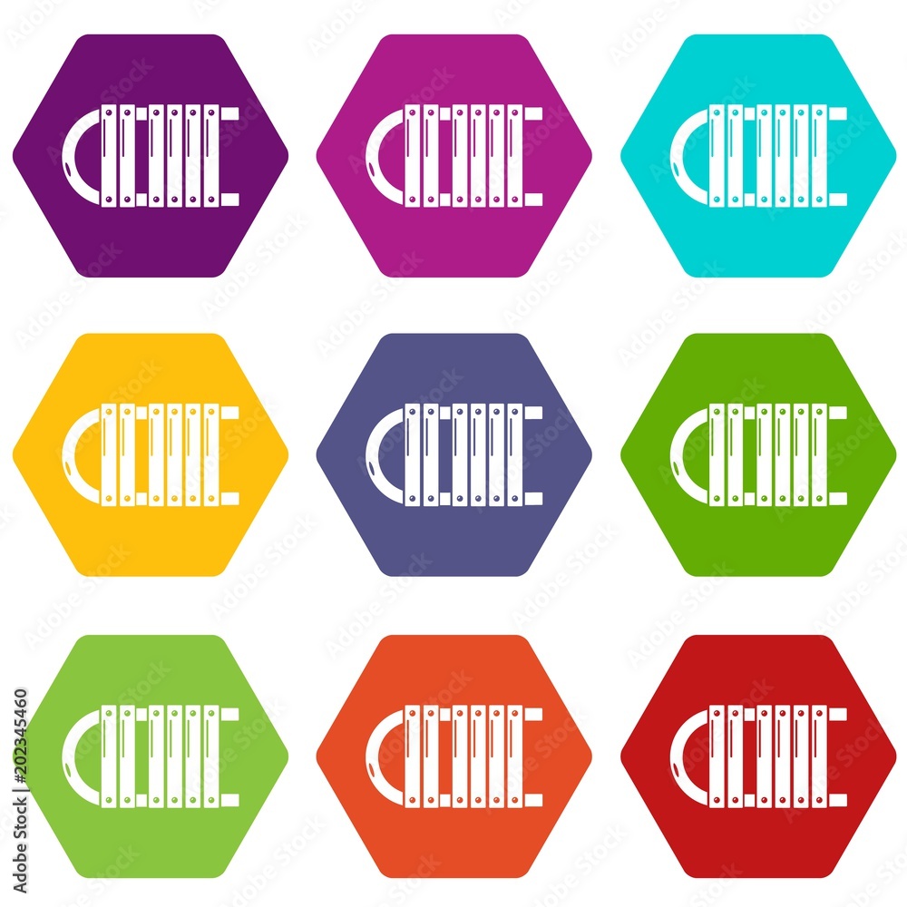 Sled icons 9 set coloful isolated on white for web Sled icons 9 set coloful isolated on white for web