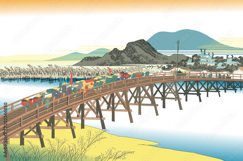 Φωτογραφία 東海道五十三次　イラスト