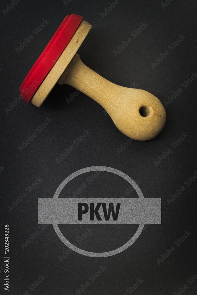 PKW - Bilder mit Wörtern aus dem Bereich Automobilindustrie, Wort, Bild, Illustration