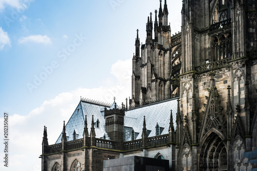 Street view in Cologne  Germany.