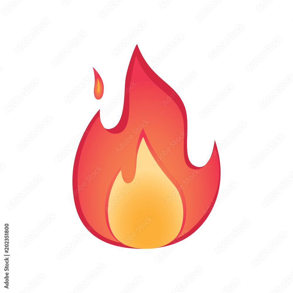Vector fire flames sign illustration. Warm and cozy concept with firepalce isolated fire icon. Bonfire burn Vector fire flames sign illustration. Warm and cozy concept with firepalce isolated fire icon. Bonfire burn