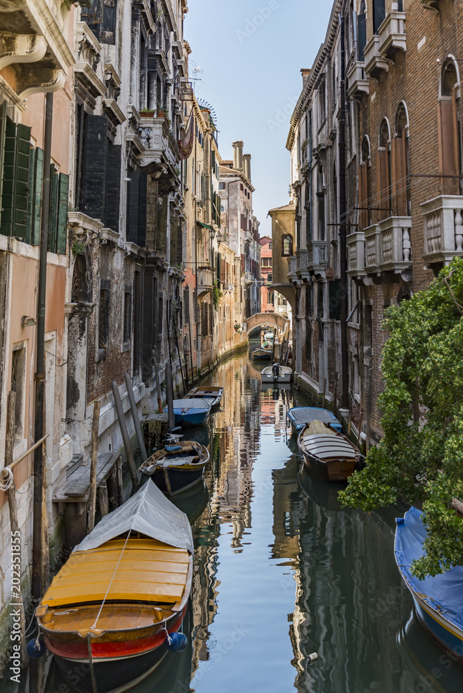 Beautiful view of the Venetian canal