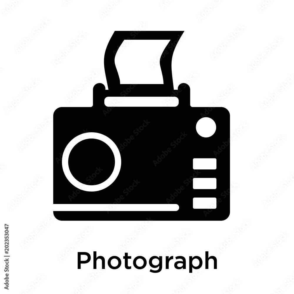 Photograph icon isolated on white background Photograph icon isolated on white background