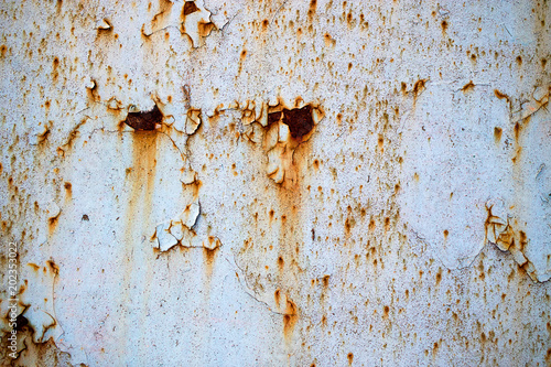 similar to a person rusty image on an old metal surface, background from an old paint © metelevan