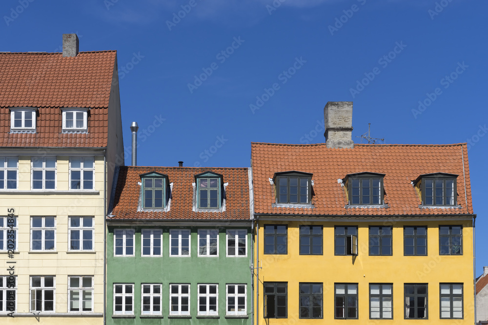 Copenhagen, Denmark - Colorful Houses in Nyhavn Copenhagen, Denmark - Colorful Houses in Nyhavn