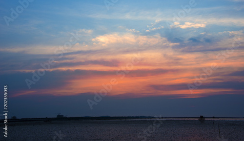 Colorful sky of sunset background © kittiyaporn1027