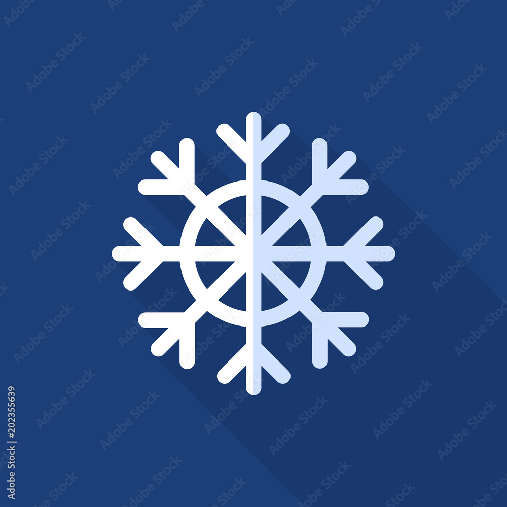 Snowflake icon. Flat illustration of snowflake vector icon for web Snowflake icon. Flat illustration of snowflake vector icon for web