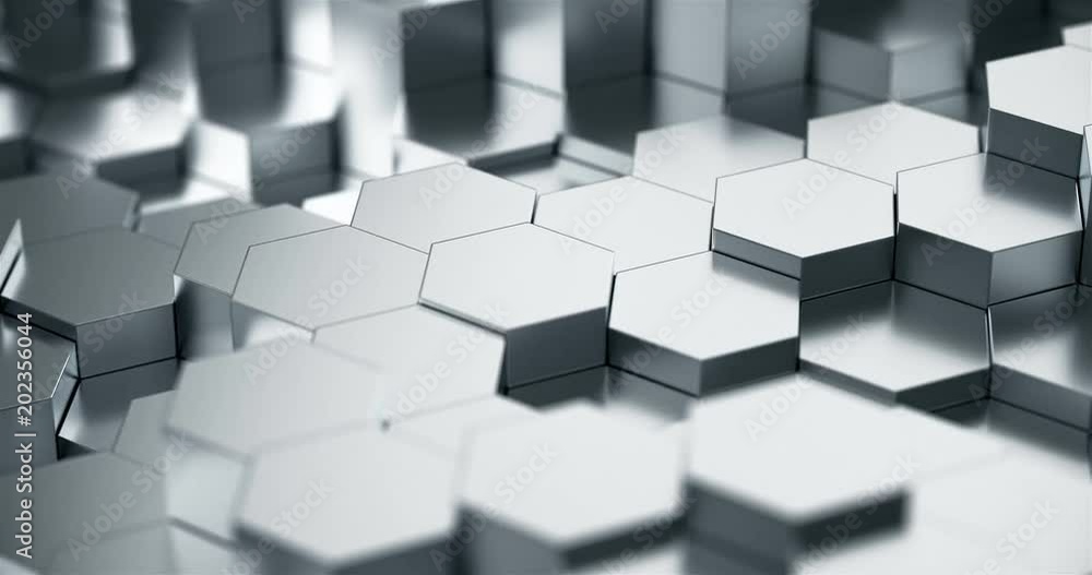 Gray hexagonal prisms motion background,3d rendering,4k.(4096*2160) Gray hexagonal prisms motion background,3d rendering,4k.(4096*2160)