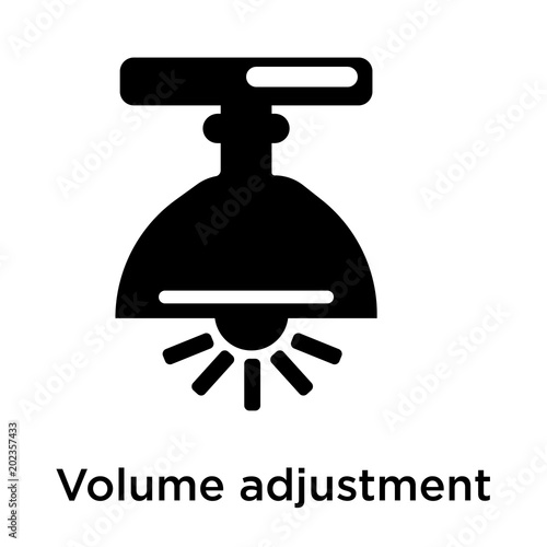 Volume adjustment icon isolated on white background