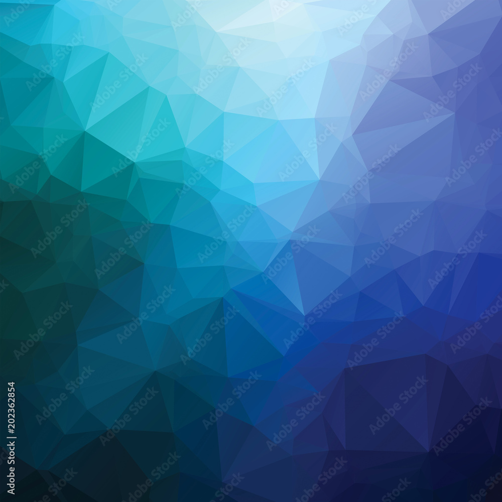 Abstract blue triangle geometrical background