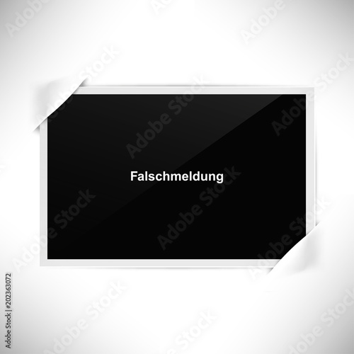 Foto Rahmen Querformat - Falschmeldung