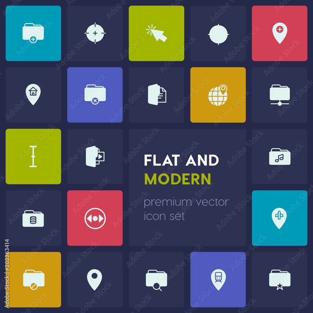Modern Simple Set of location, folder, cursors Vector fill Icons. Contains such Icons as click, transportation, cursor, folder, success and more on dark background. Fully Editable. Pixel Perfect Modern Simple Set of location, folder, cursors Vector fill Icons. Contains such Icons as click, transportation, cursor, folder, success and more on dark background. Fully Editable. Pixel Perfect