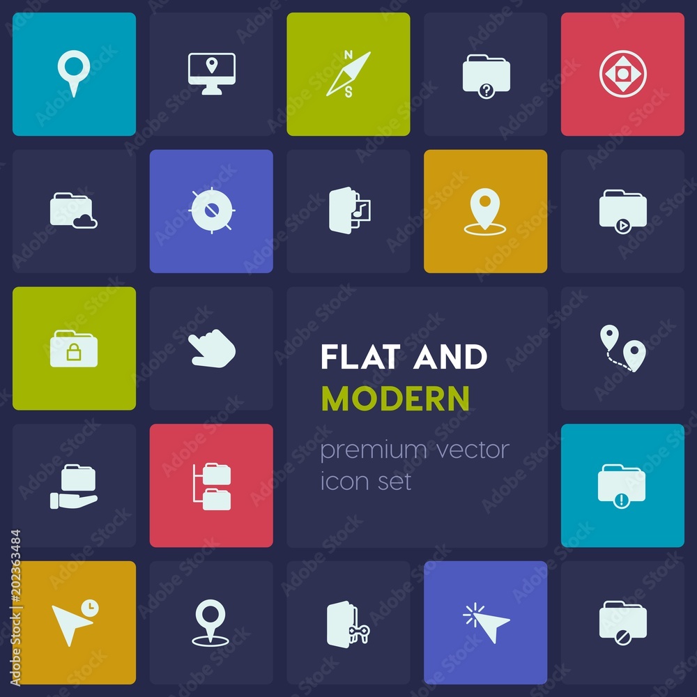 Modern Simple Set of location, folder, cursors Vector fill Icons. Contains such Icons as error, video, folder, scroll, booklet, catalog and more on dark background. Fully Editable. Pixel Perfect Modern Simple Set of location, folder, cursors Vector fill Icons. Contains such Icons as error, video, folder, scroll, booklet, catalog and more on dark background. Fully Editable. Pixel Perfect