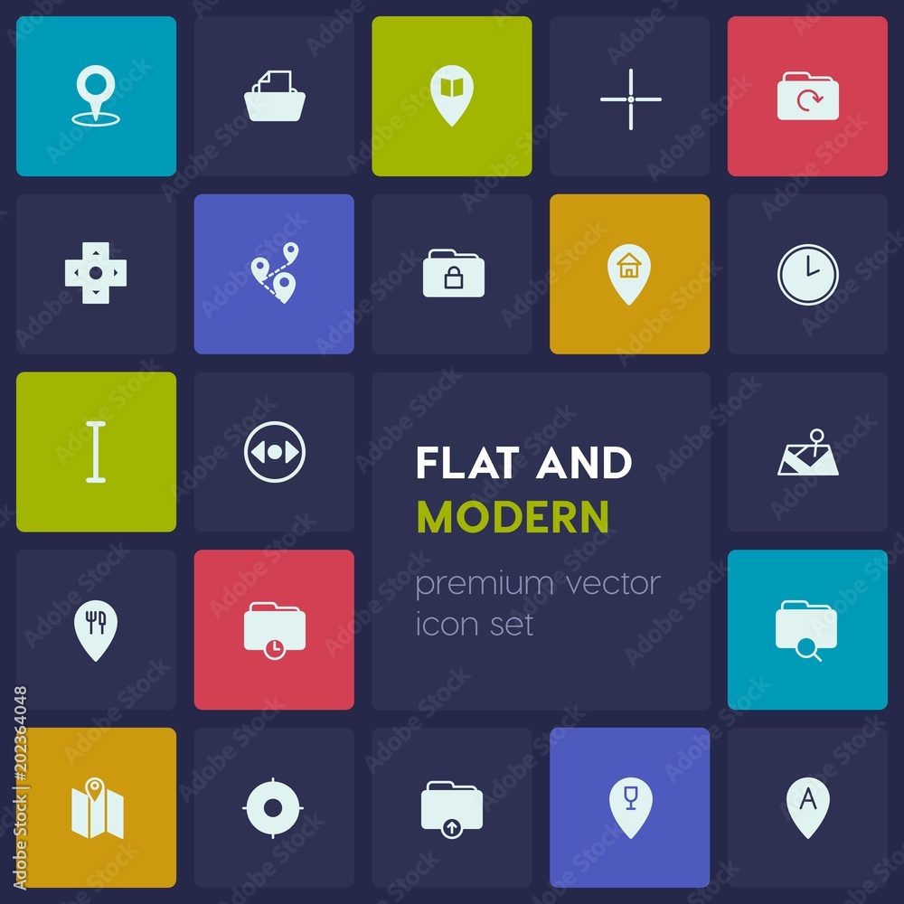 Modern Simple Set of location, folder, cursors Vector fill Icons. Contains such Icons as scroll, abstract, cursor, technology, travel and more on dark background. Fully Editable. Pixel Perfect Modern Simple Set of location, folder, cursors Vector fill Icons. Contains such Icons as scroll, abstract, cursor, technology, travel and more on dark background. Fully Editable. Pixel Perfect