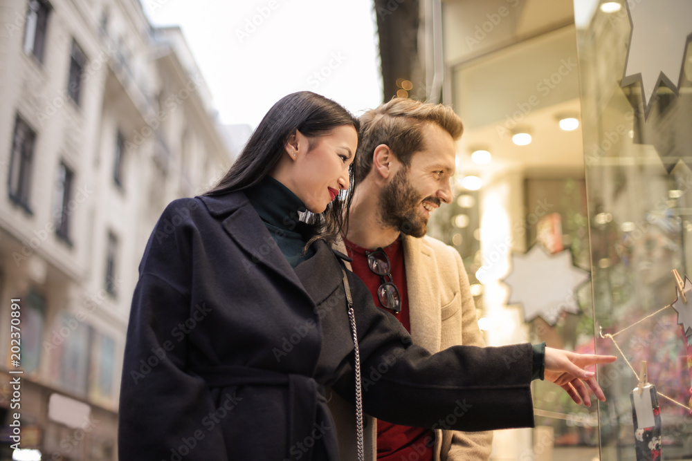 Fototapeta premium Doing shopping together