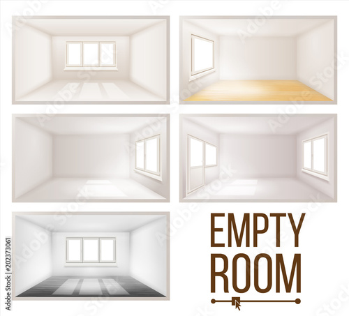 Empty, Room, Vector., Wall., Sunlight, Falling, Down., House, Interior, Background., Comfortable, Construction., 3d, Realistic, Illustration