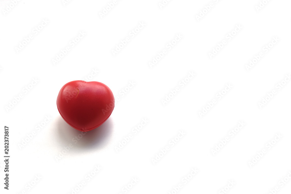 A red heart isolated on white background A red heart isolated on white background