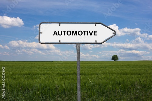 AUTOMOTIVE - image with words associated with the topic AUTOMOTIVE INDUSTRY, word, image, illustration