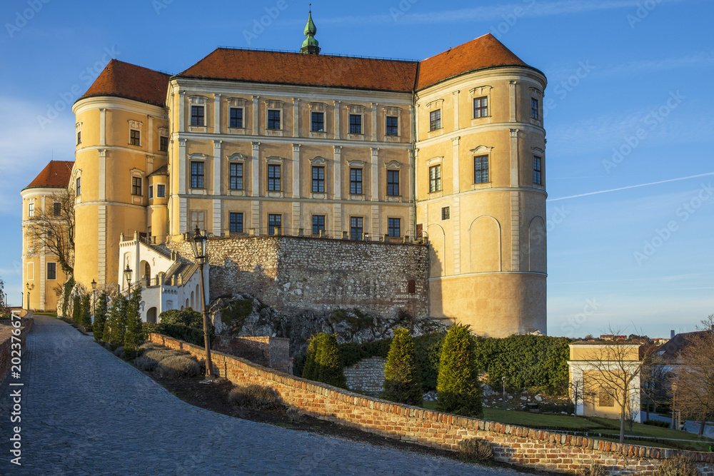 Mikulov Castle is in the town of Mikulov in South Moravia, Czech Republic.
