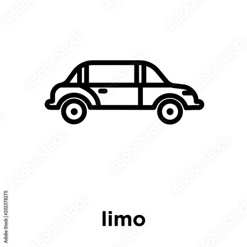limo icon isolated on white background © Pro Vector Stock