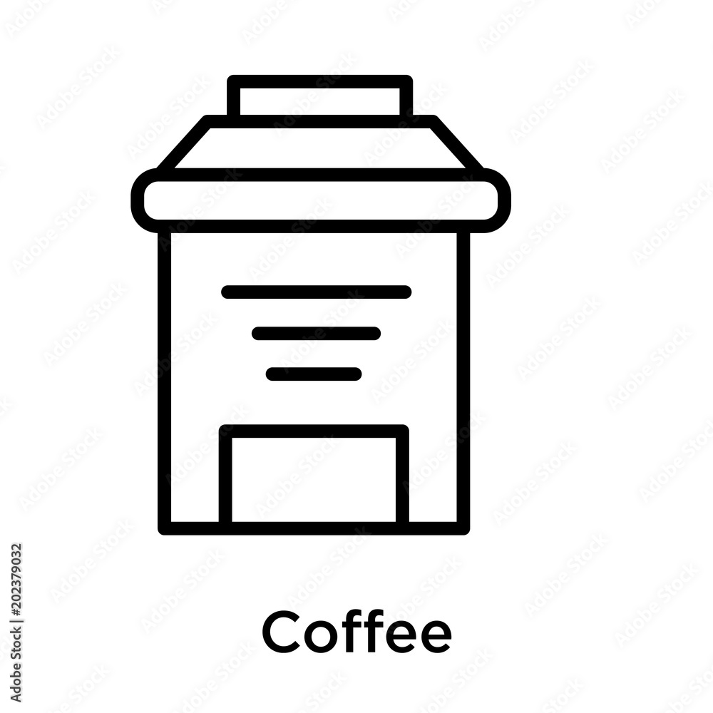 Coffee icon isolated on white background Coffee icon isolated on white background