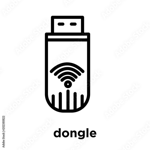 dongle icon isolated on white background