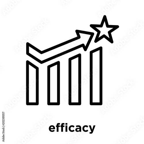 efficacy icon isolated on white background photo