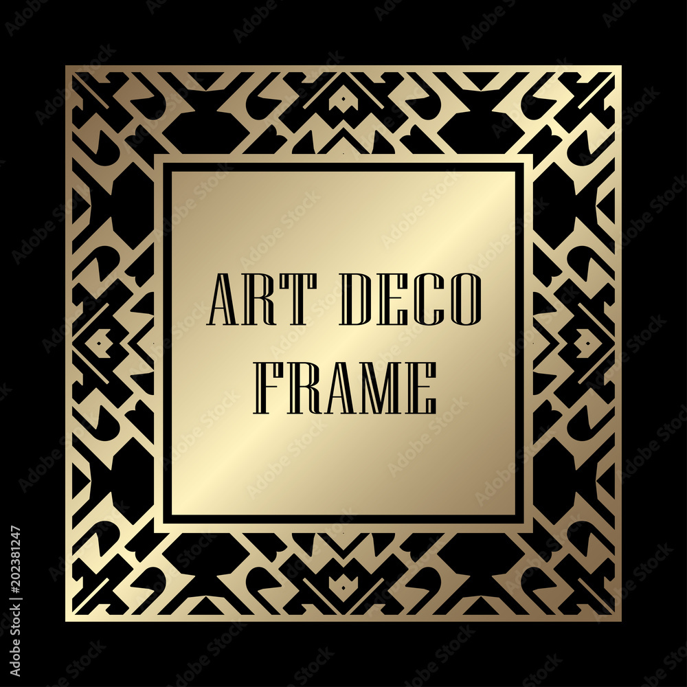 Art Deco frame border Art Deco frame border