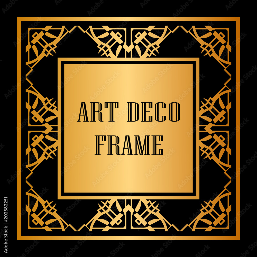 Art Deco frame border Art Deco frame border