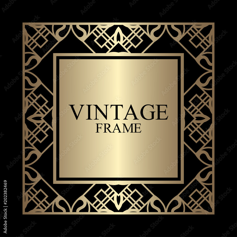 Art Deco frame border Art Deco frame border