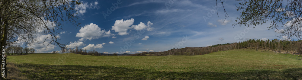 Pasture land near Horni Slavkov town