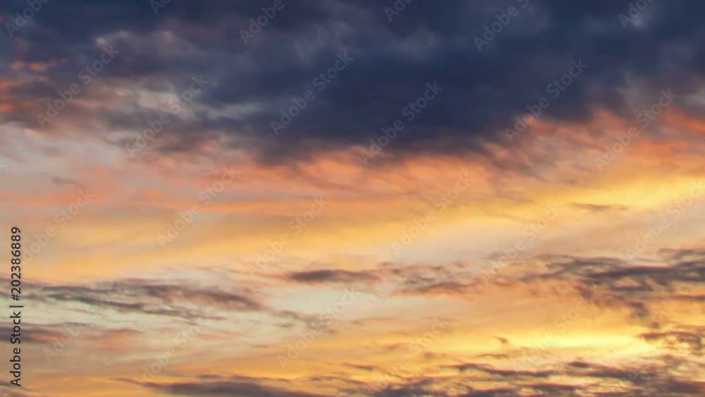 Beautiful clouds at sunset, time-lapse. Beautiful clouds at sunset, time-lapse.