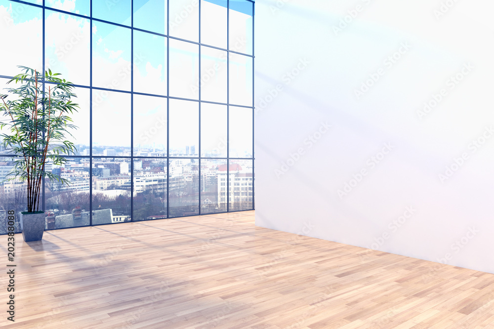 Modern bright interiors apartment 3D rendering illustration Modern bright interiors apartment 3D rendering illustration