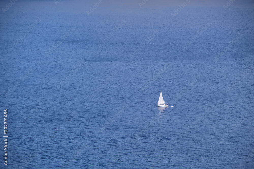 Fototapeta premium sailing yacht in the sea