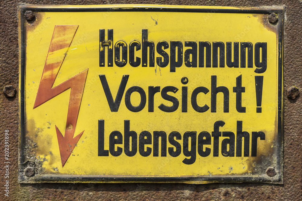 Naklejka premium warning sign